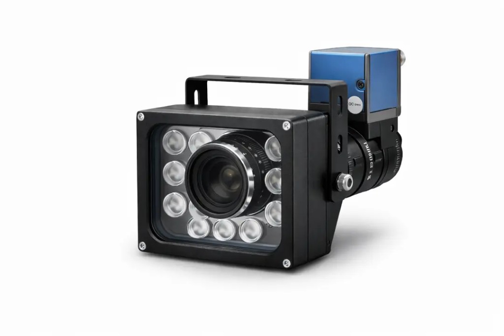 Optical security camera system with IR illumination